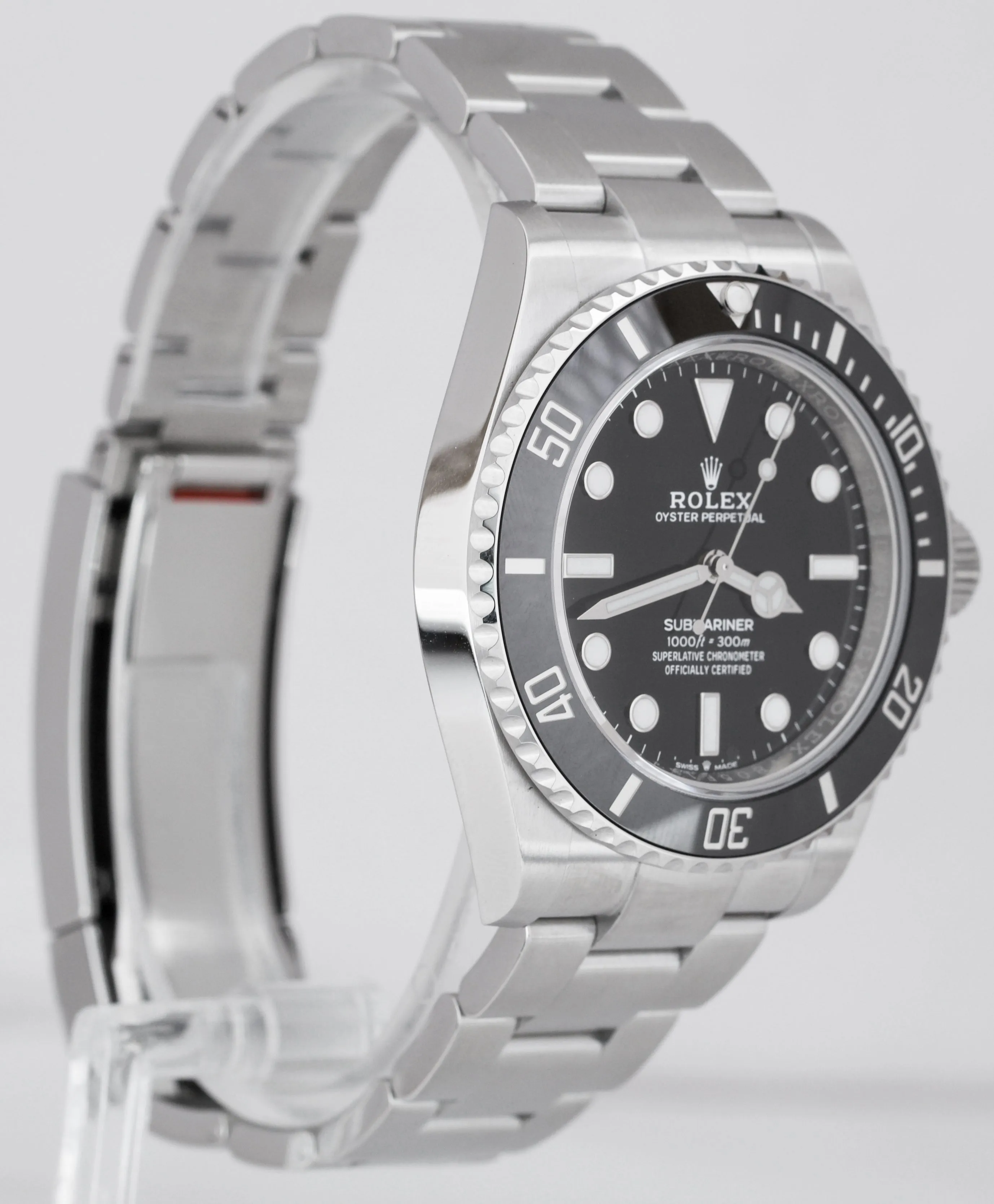 NEW JANUARY 2021 Rolex Submariner 41mm No-Date Black Ceramic Watch 124060 LN