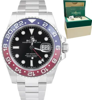 NEW JUNE 2022 Rolex GMT-Master II Ceramic PEPSI OYSTER BRACELET 40mm 126710 BLRO