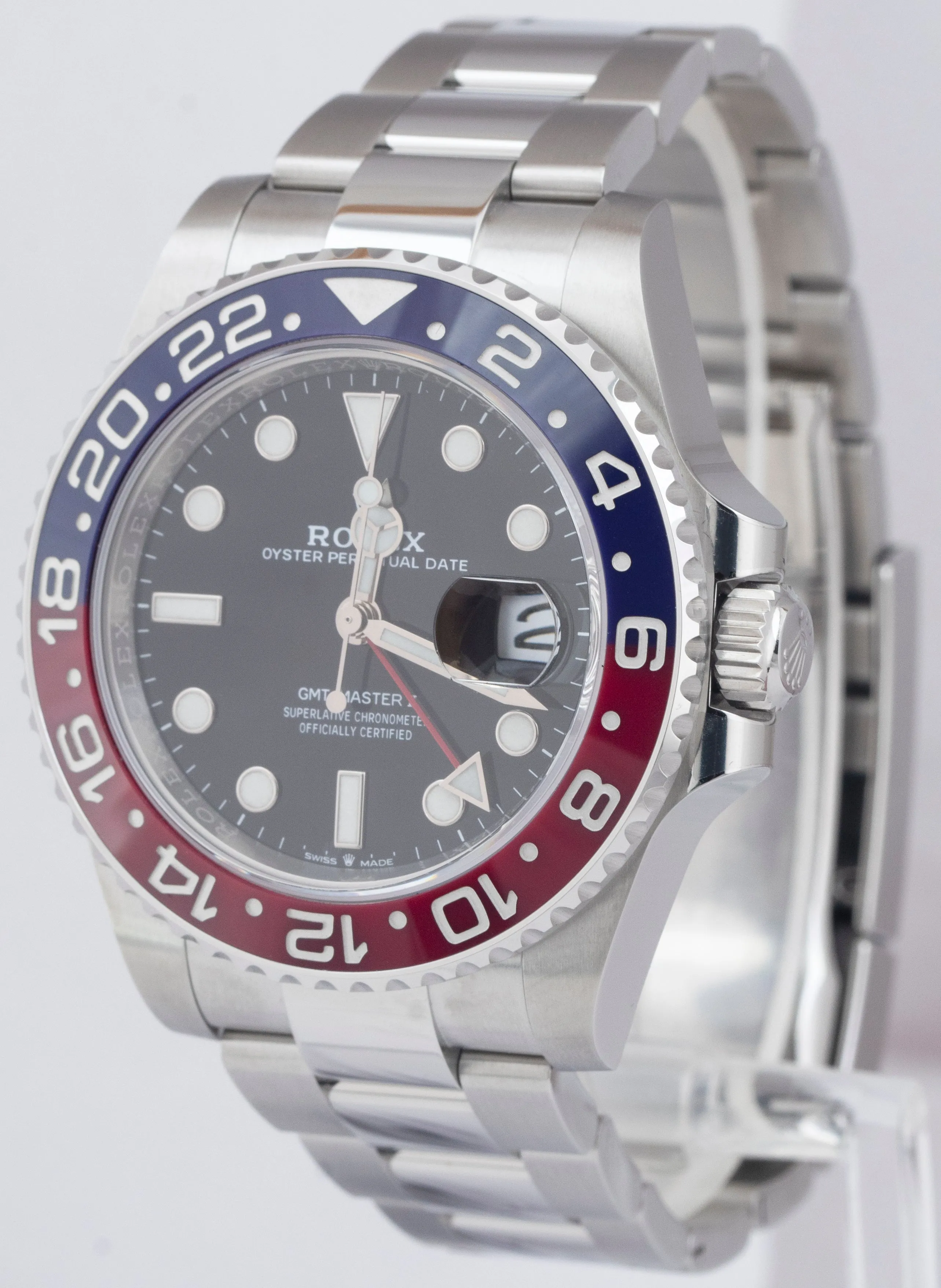 NEW JUNE 2022 Rolex GMT-Master II Ceramic PEPSI OYSTER BRACELET 40mm 126710 BLRO
