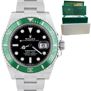 NEW JUNE 2022 Rolex Submariner 41mm Date GREEN KERMIT Ceramic Watch 126610 LV