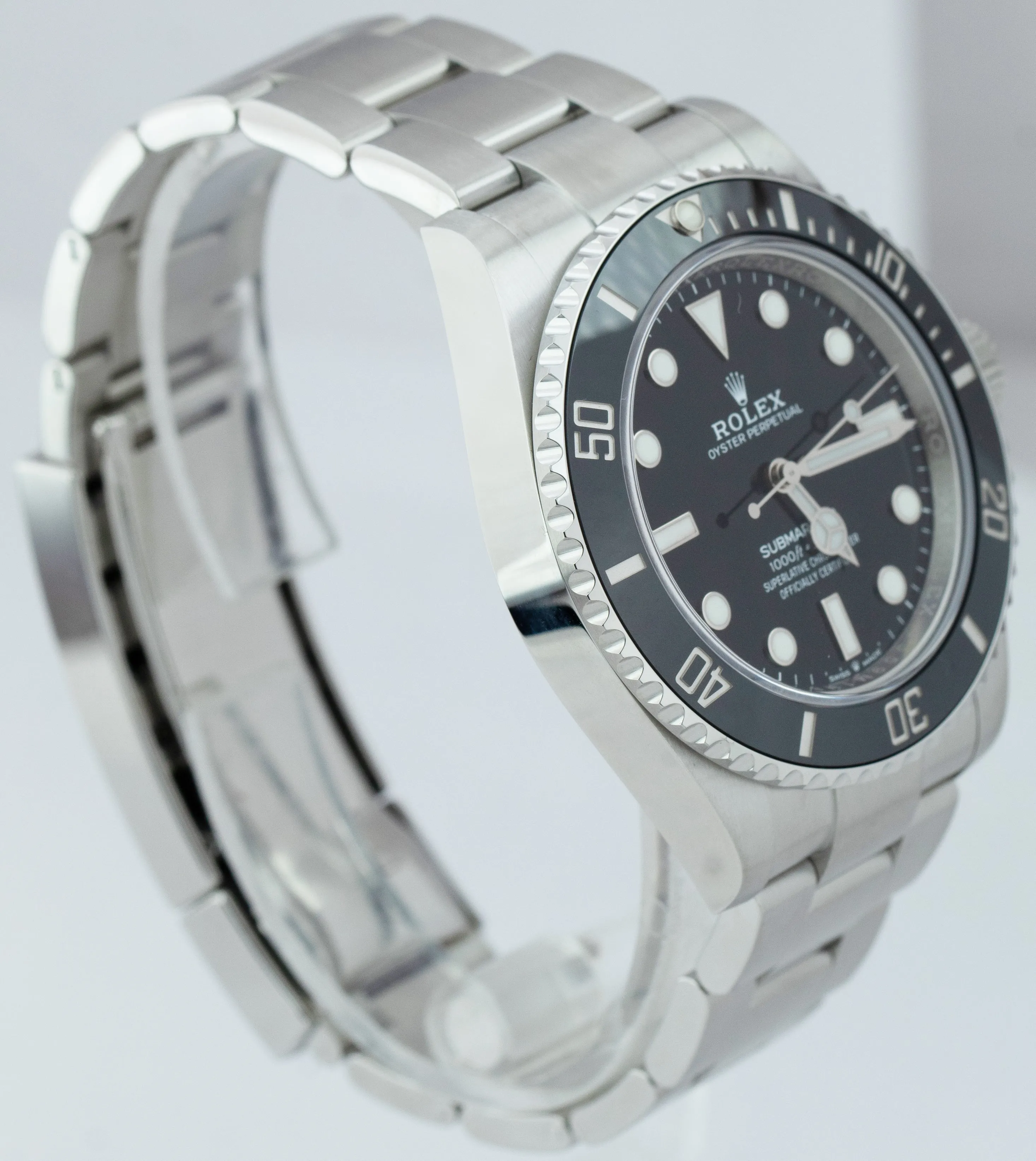 NEW MAY 2022 Rolex Submariner 41mm No-Date Black Steel Ceramic Watch 124060 LN