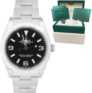 NEW NOV. 2021 Rolex Explorer I Black 36mm Stainless Steel Oyster Watch 124270