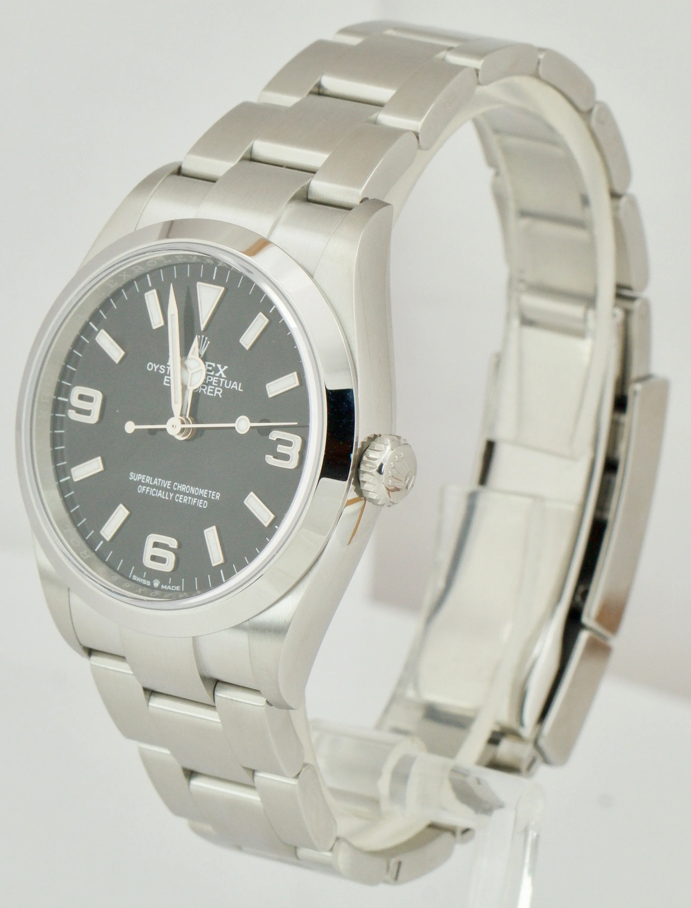 NEW NOV. 2021 Rolex Explorer I Black 36mm Stainless Steel Oyster Watch 124270