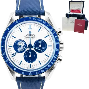 NEW Omega Speedmaster SILVER SNOOPY AWARD BLUE 310.32.42.50.02.001 42mm Watch