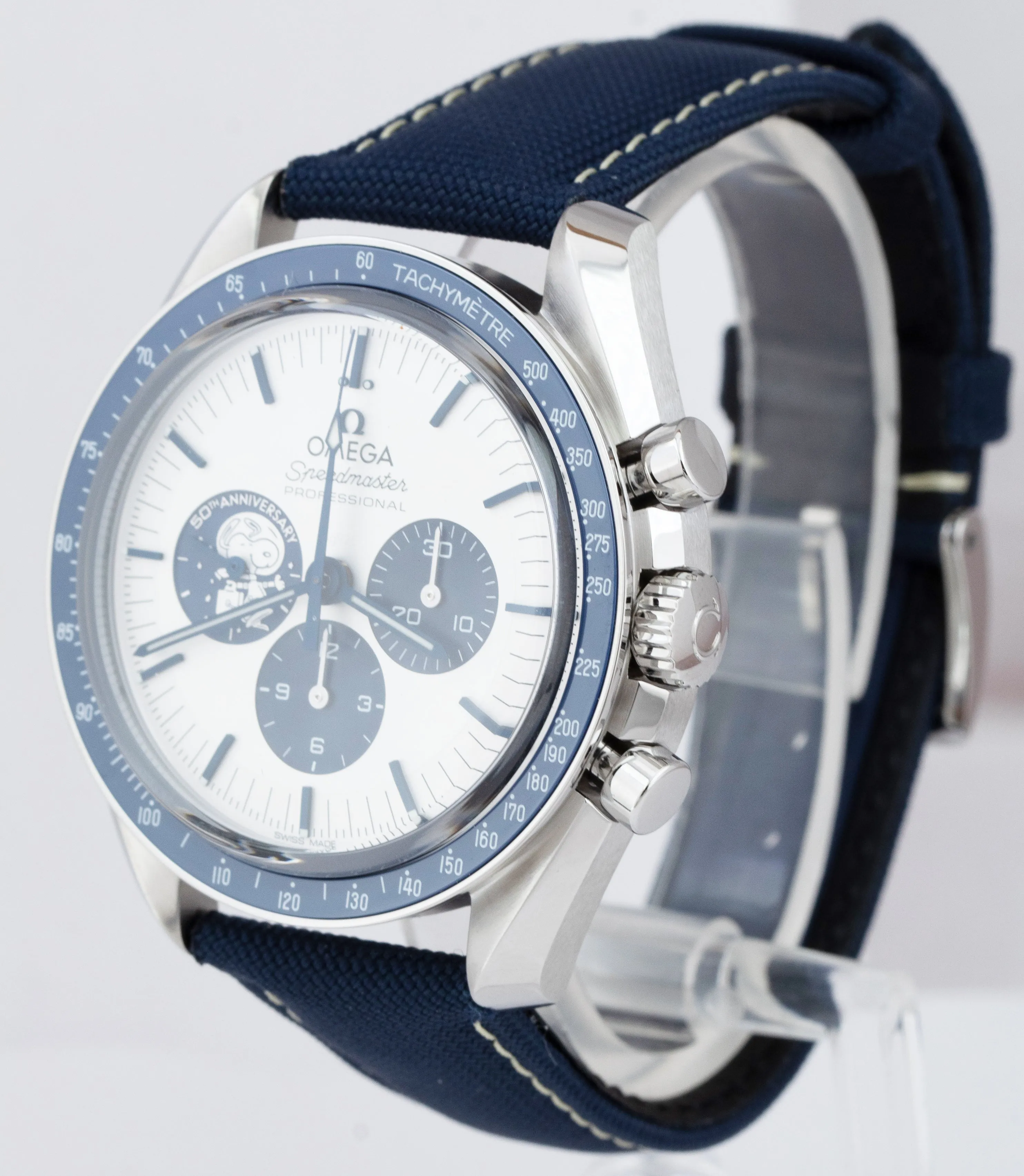 NEW Omega Speedmaster SILVER SNOOPY AWARD BLUE 310.32.42.50.02.001 42mm Watch