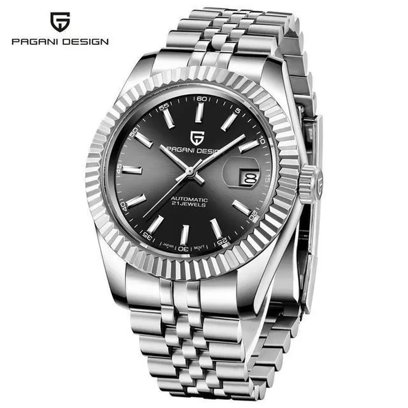 New  PD-1645 V3 Men Mechanical Watches Business Sapphire Glass Automatic Watch NH35 Stainless Steel Watch for Men