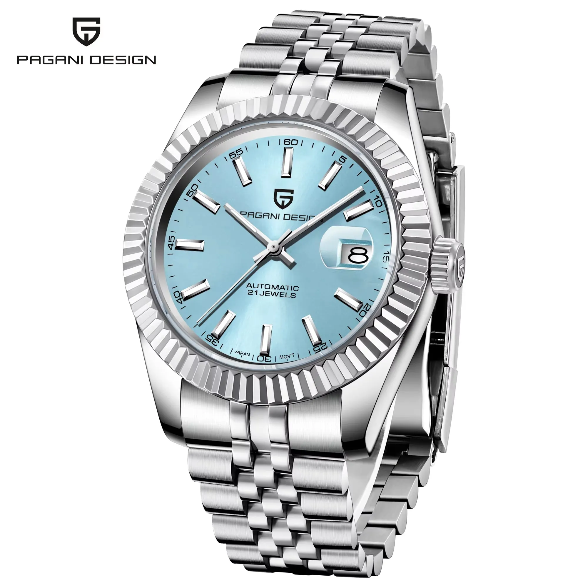 New  PD-1645 V3 Men Mechanical Watches Business Sapphire Glass Automatic Watch NH35 Stainless Steel Watch for Men