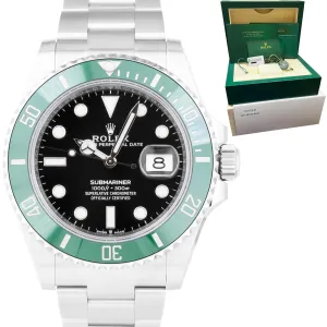 NEW SEP 2022 Rolex Submariner 41mm Date GREEN KERMIT Ceramic Watch 126610 LV