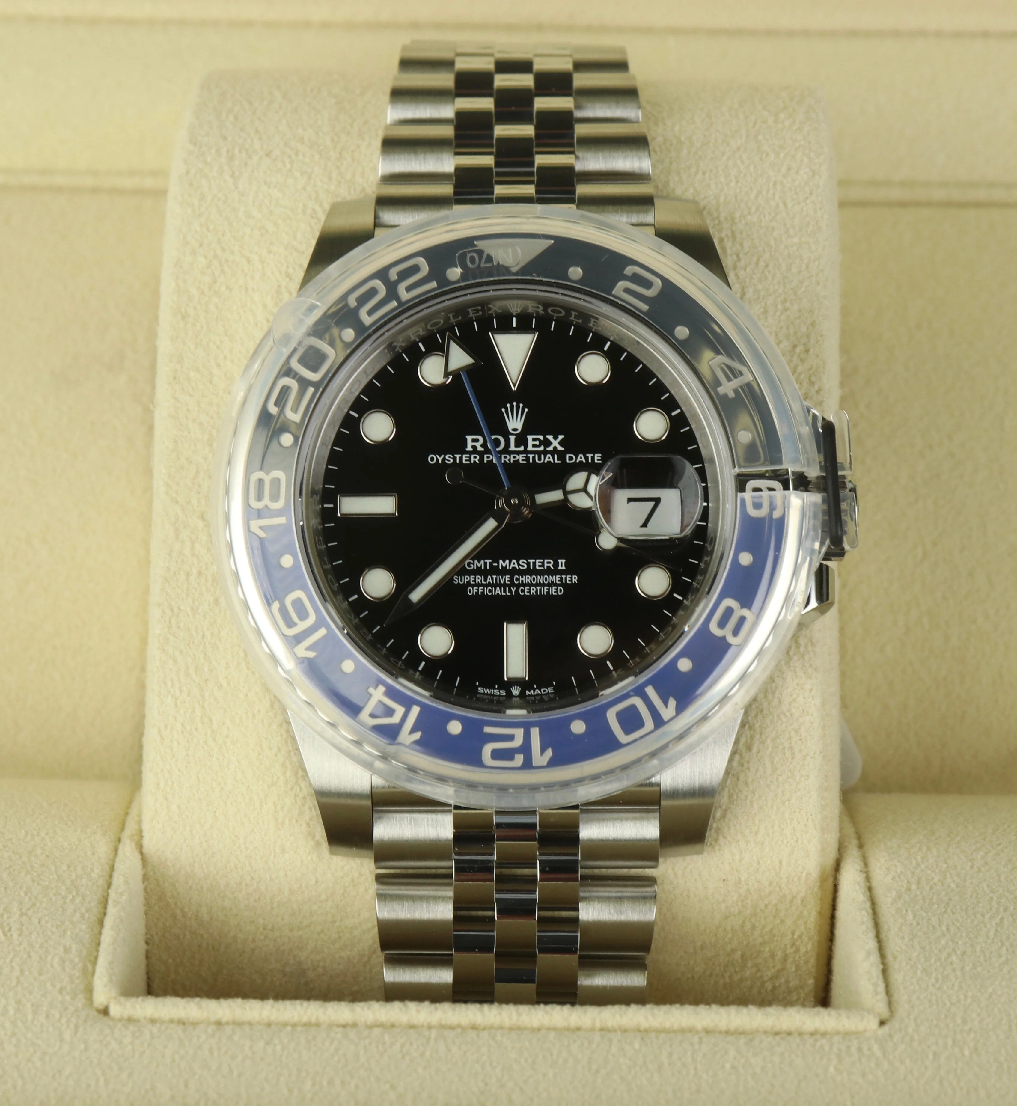 NEW SEPT 2020 Rolex GMT Master II Batman Jubilee Blue Ceramic Steel 126710 BLNR