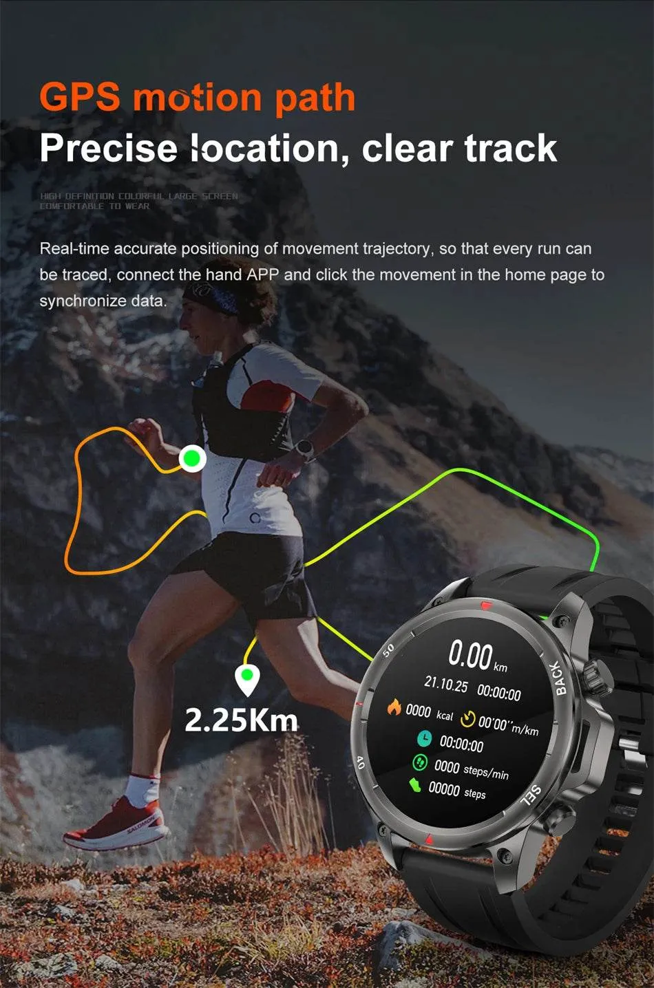 New Smart Watch 3ATM Waterproof Original Design For Men Bluetooth Call Health Monitor With Flashlight 100  Sports Modes
