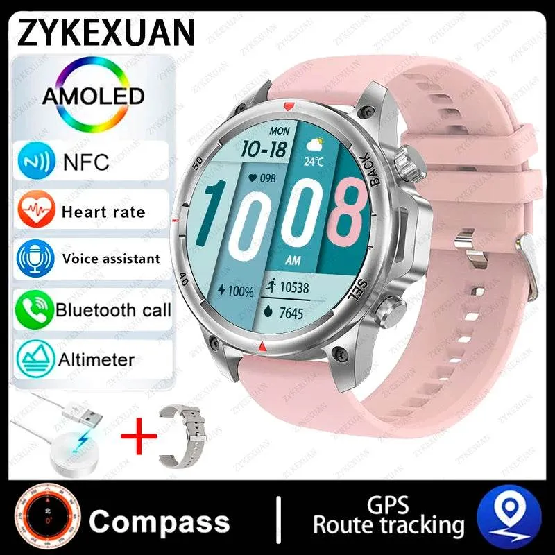 New Smart Watch 3ATM Waterproof Original Design For Men Bluetooth Call Health Monitor With Flashlight 100  Sports Modes