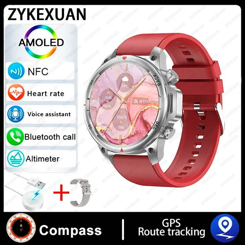 New Smart Watch 3ATM Waterproof Original Design For Men Bluetooth Call Health Monitor With Flashlight 100  Sports Modes