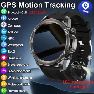 New Smart Watch 3ATM Waterproof Original Design For Men Bluetooth Call Health Monitor With Flashlight 100  Sports Modes