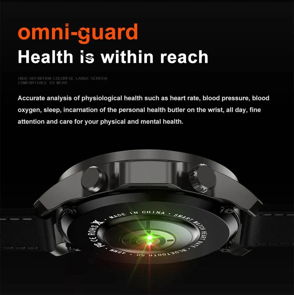 New Smart Watch 3ATM Waterproof Original Design For Men Bluetooth Call Health Monitor With Flashlight 100  Sports Modes