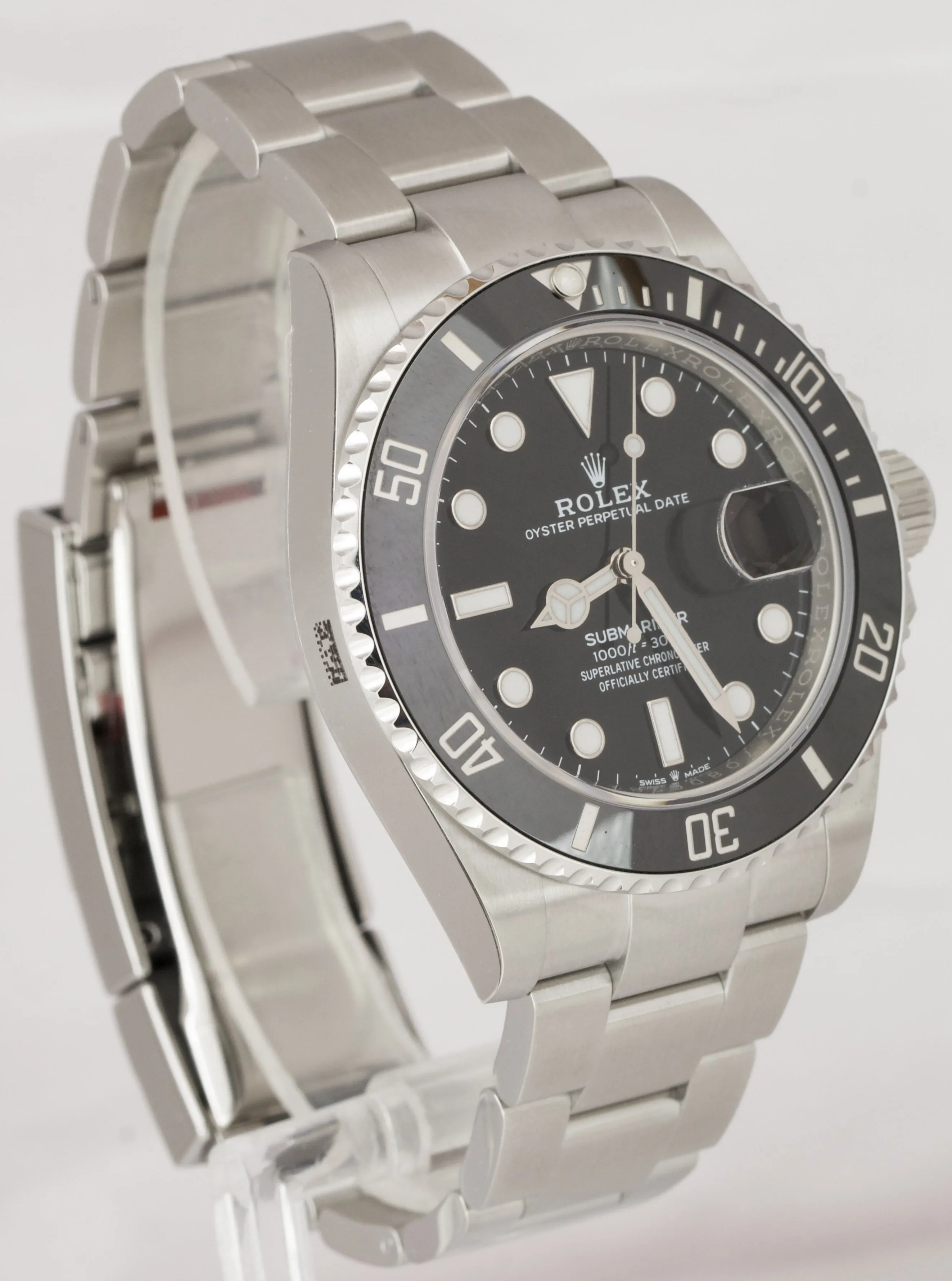 NEW STICKERED 2020 Rolex Submariner 41 Date Steel Black Ceramic Watch 126610 LN