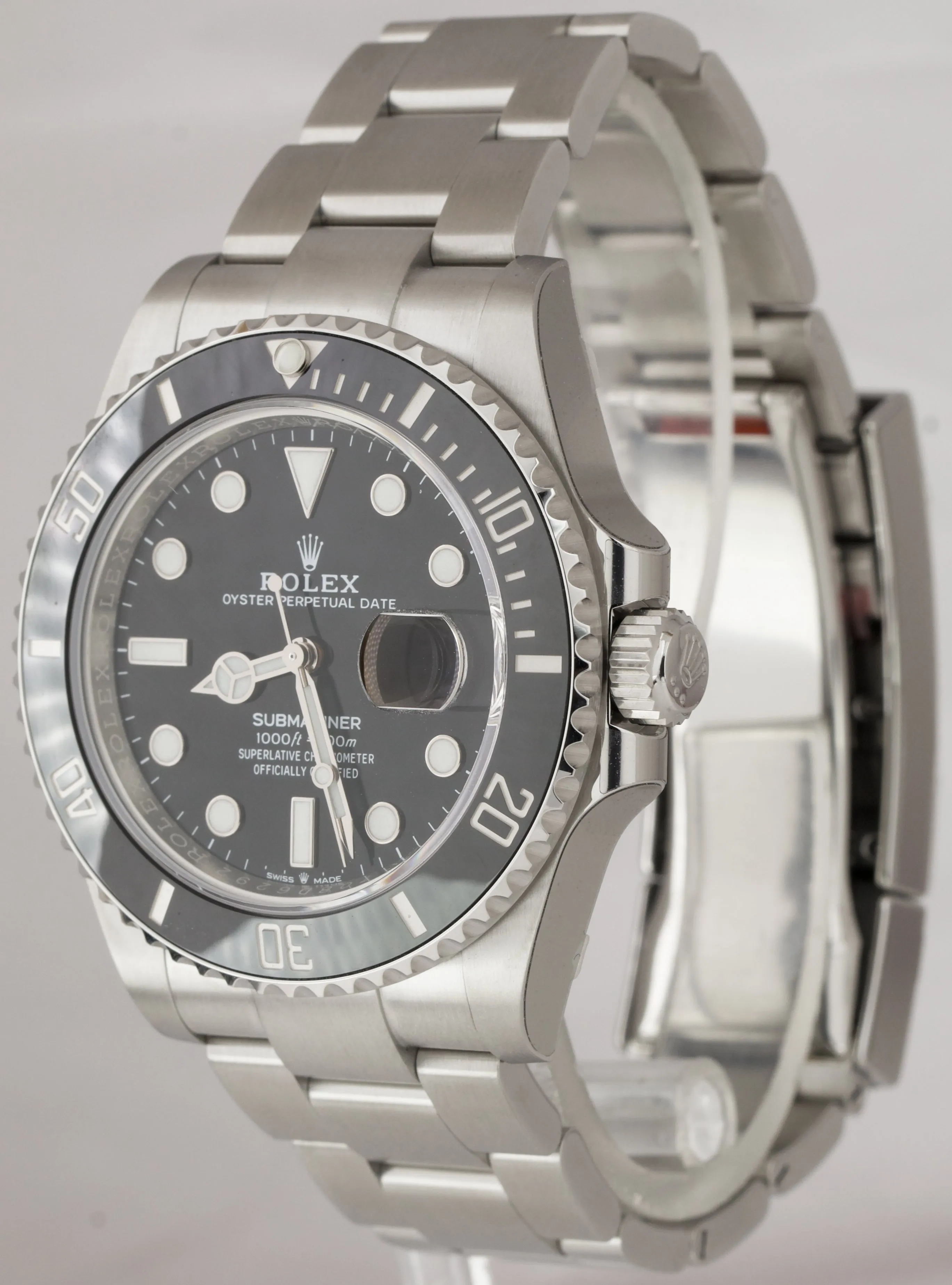 NEW STICKERED 2020 Rolex Submariner 41 Date Steel Black Ceramic Watch 126610 LN