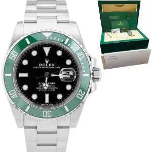 NEW STICKERED SEPT 2022 Rolex Submariner 41mm Date GREEN KERMIT Watch 126610 LV