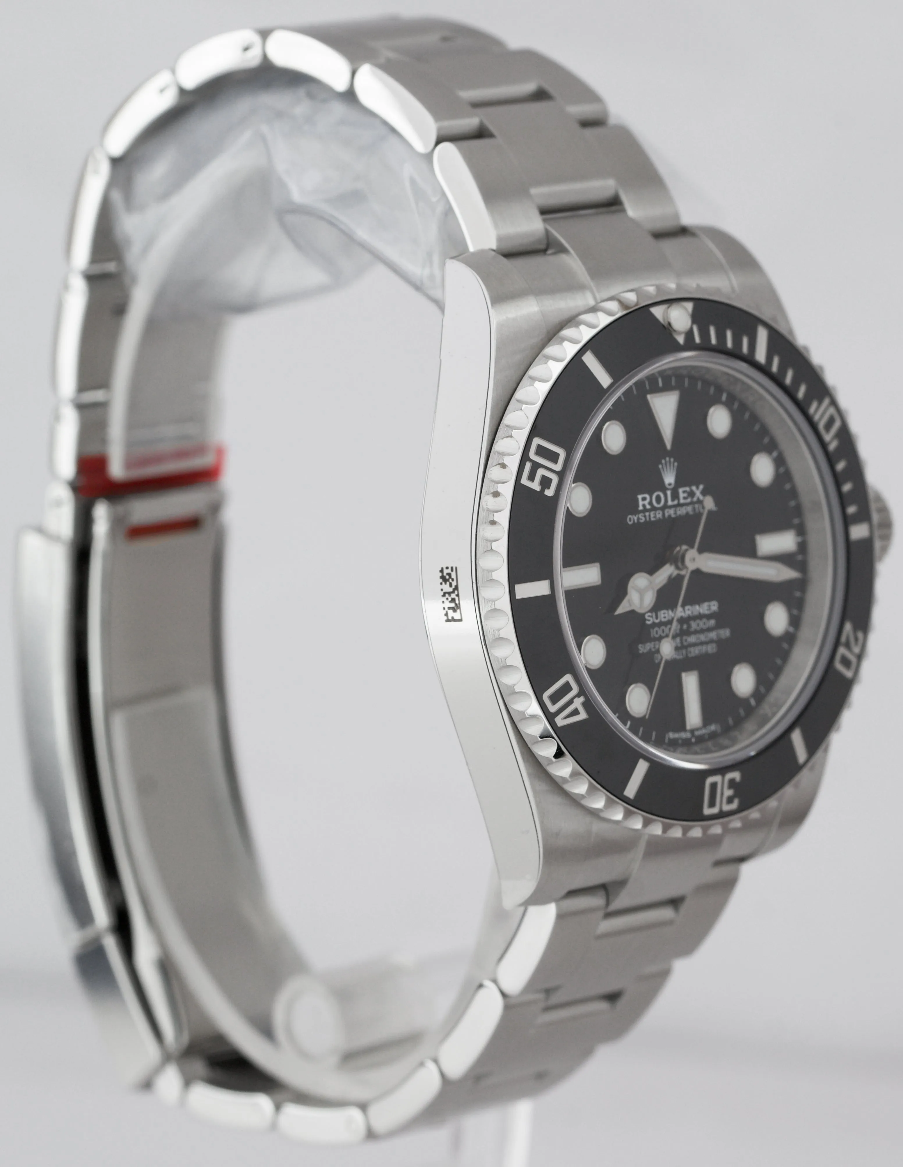 NEWEST CARD STICKERED Rolex Submariner No-Date Ceramic Black 40mm Watch 114060