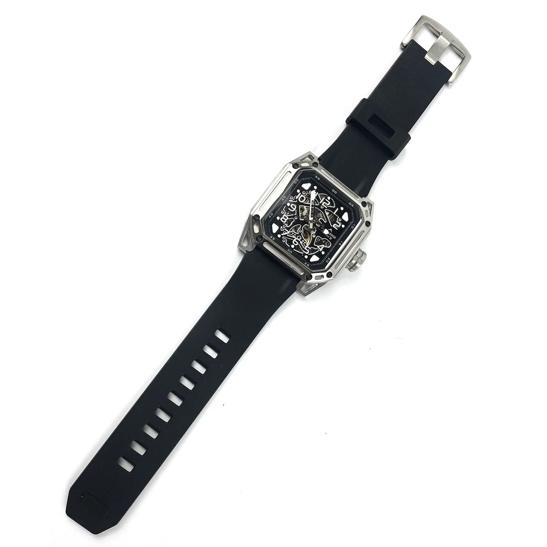 North Edge Space X Automatic Mechanical Watch｜Stainless Steel Skeletonized・Luminous Function