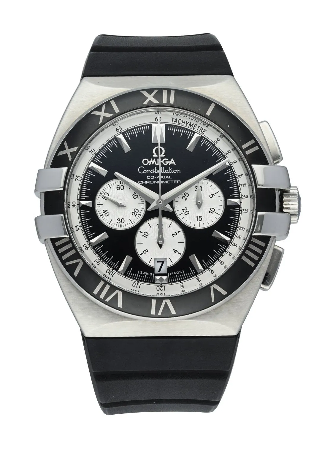 Omega 1819.51.91 Constellation Double Eagle Co‑Axial Chronograph Men's Watch Box & Papers