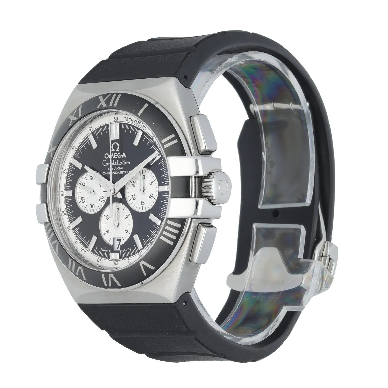 Omega 1819.51.91 Constellation Double Eagle Co‑Axial Chronograph Men's Watch Box & Papers