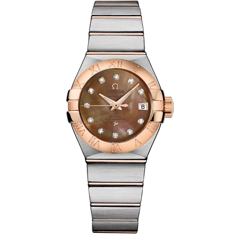 Omega Constellation 27 mm, steel - red gold on steel - red gold