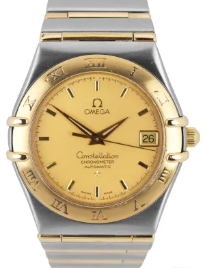 Omega Constellation Two-Tone 'Full Bar' Automatic 35.5mm Date Watch 1202.10.00