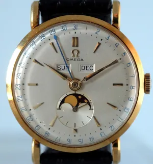Omega "Cosmic" Triple Date Moonphase Gold Ref. 2473
