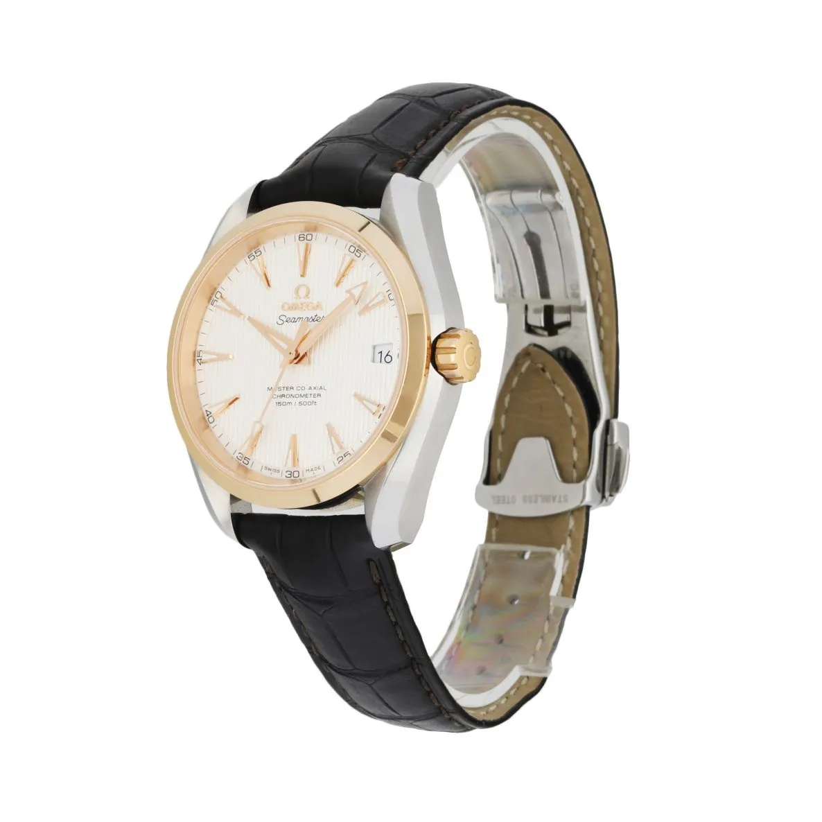 Omega Seamaster Co-Axial 231.23.42.21.02.001 Rose Gold Bezel Men's Watch