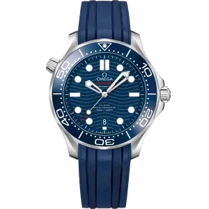 Omega Seamaster Diver 300M 42 mm, steel on rubber strap