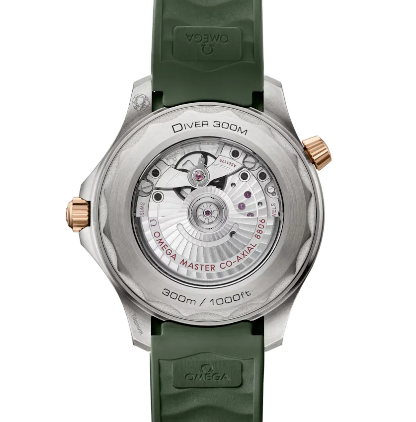 OMEGA Seamaster Diver 300m, 42mm with Green Rubber Strap