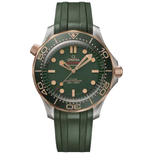 OMEGA Seamaster Diver 300m, 42mm with Green Rubber Strap