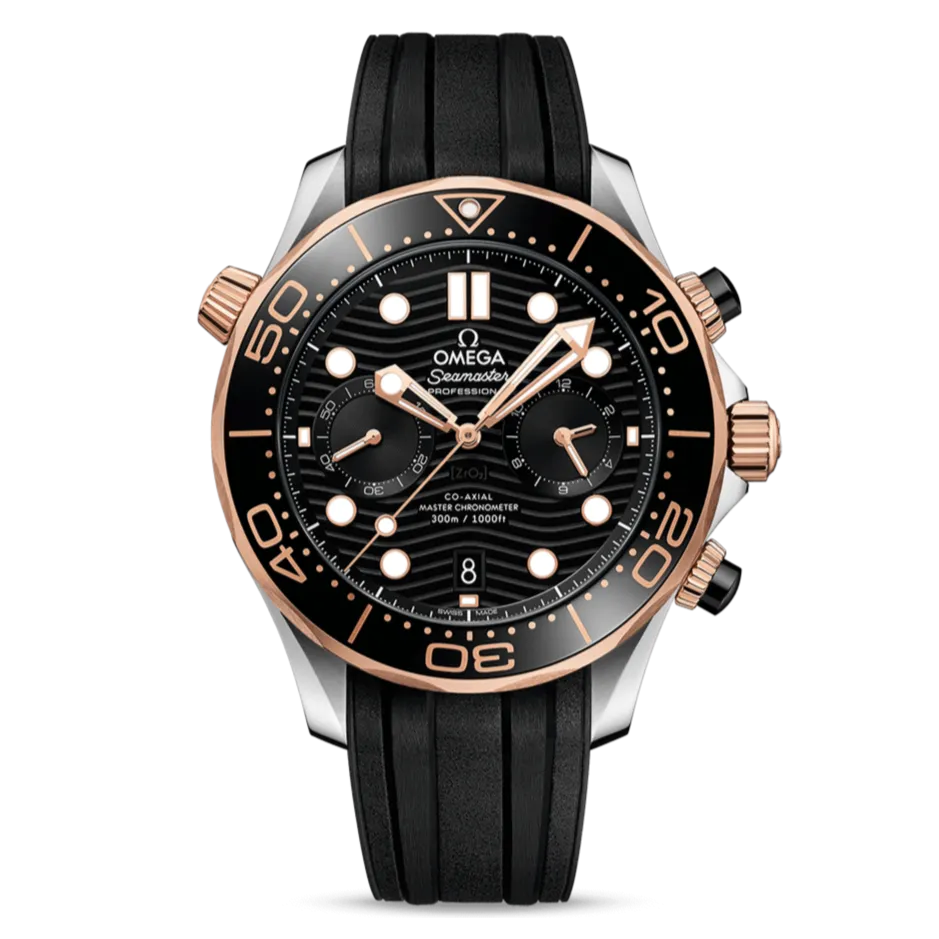 OMEGA Seamaster Diver 300m Co-Axial Master Chronometer Chronograph 44mm, Black and Gold