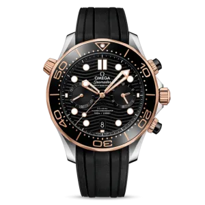OMEGA Seamaster Diver 300m Co-Axial Master Chronometer Chronograph 44mm, Black and Gold