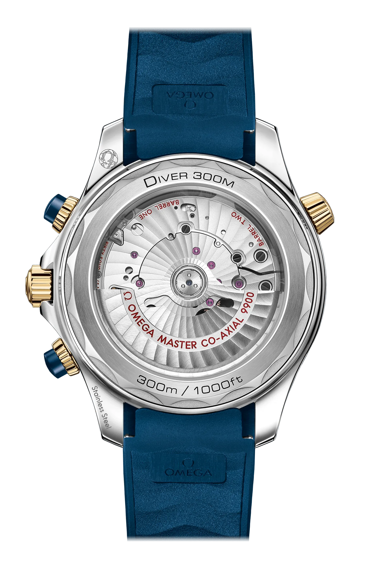 OMEGA Seamaster Diver 300m Co-Axial Master Chronometer Chronograph 44mm, Blue and Gold