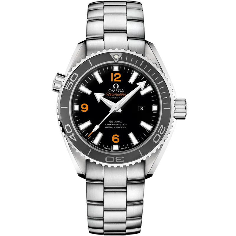 Omega Seamaster Planet Ocean 600M 37.5 mm, steel on steel
