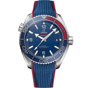 Omega Seamaster Planet Ocean 600M 43.5 mm, steel on rubber strap