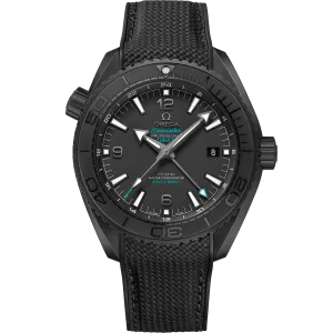 Omega Seamaster Planet Ocean 600M 45.5 mm, black ceramic on rubber strap