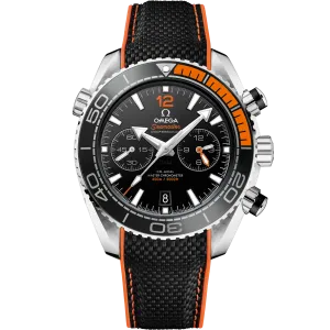 Omega Seamaster Planet Ocean 600M 45.5 mm, steel on rubber strap