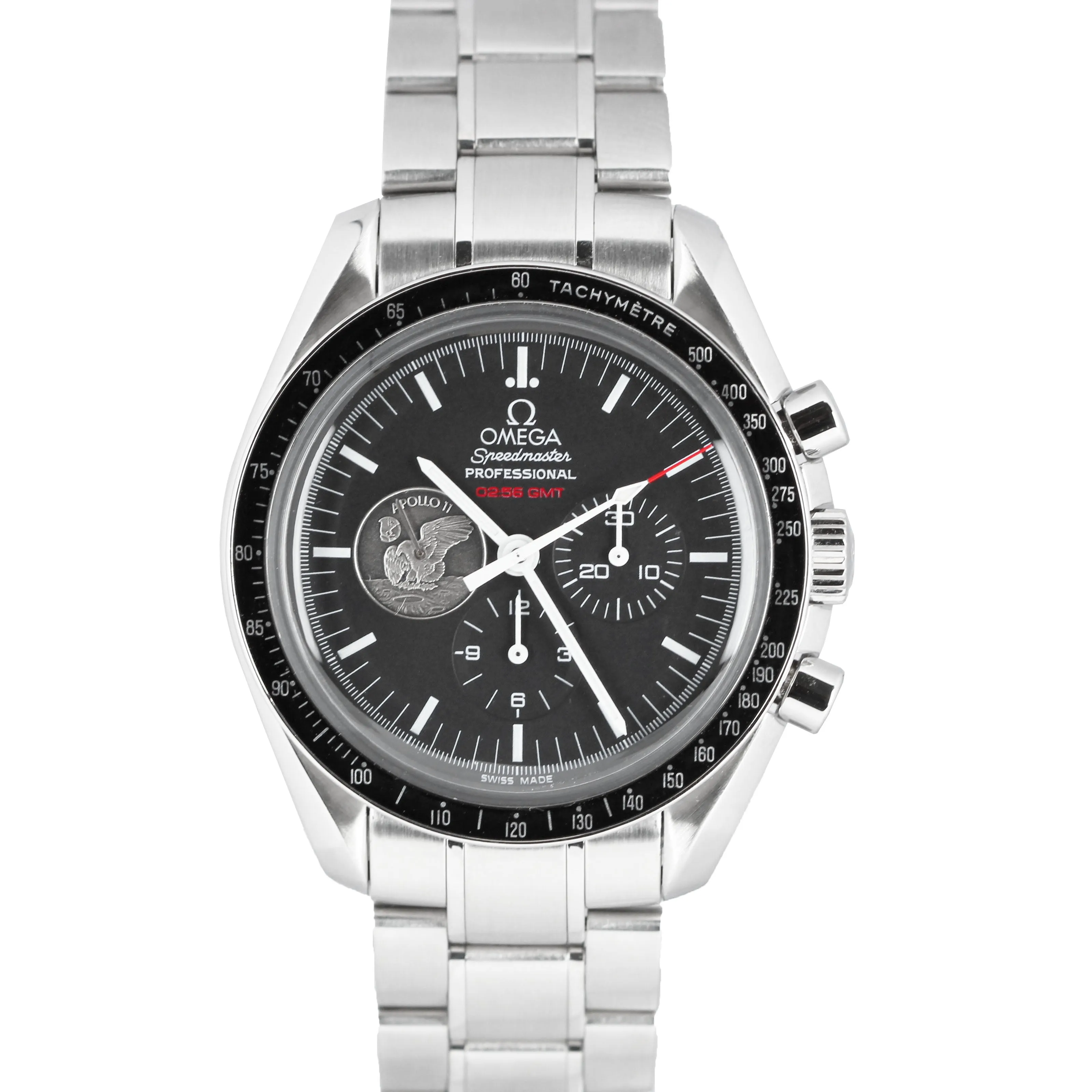 Omega Speedmaster 02:56 GMT Apollo 11 40th Anniversary Stainless Steel 42mm