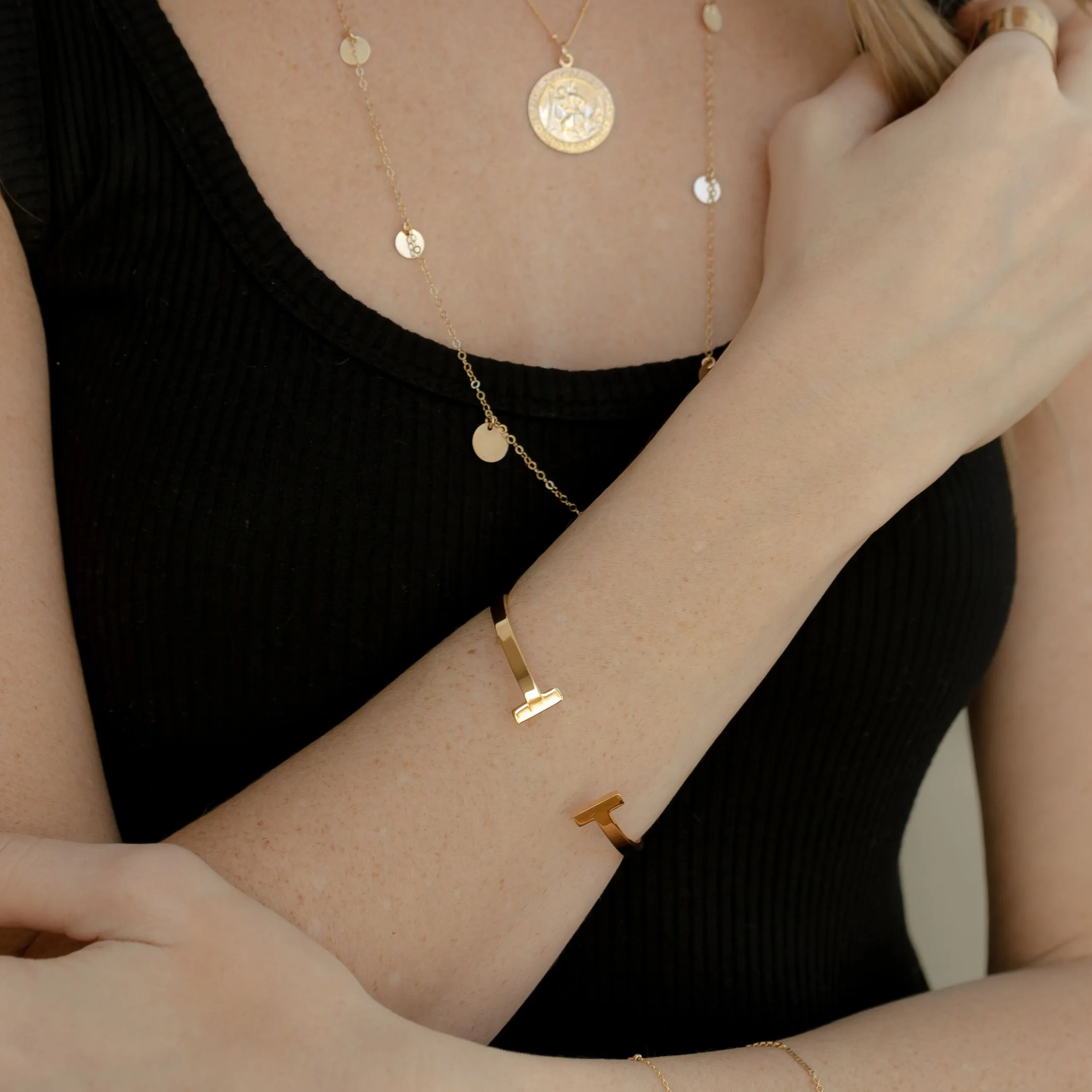 Open Double Bar Hinged Cuff