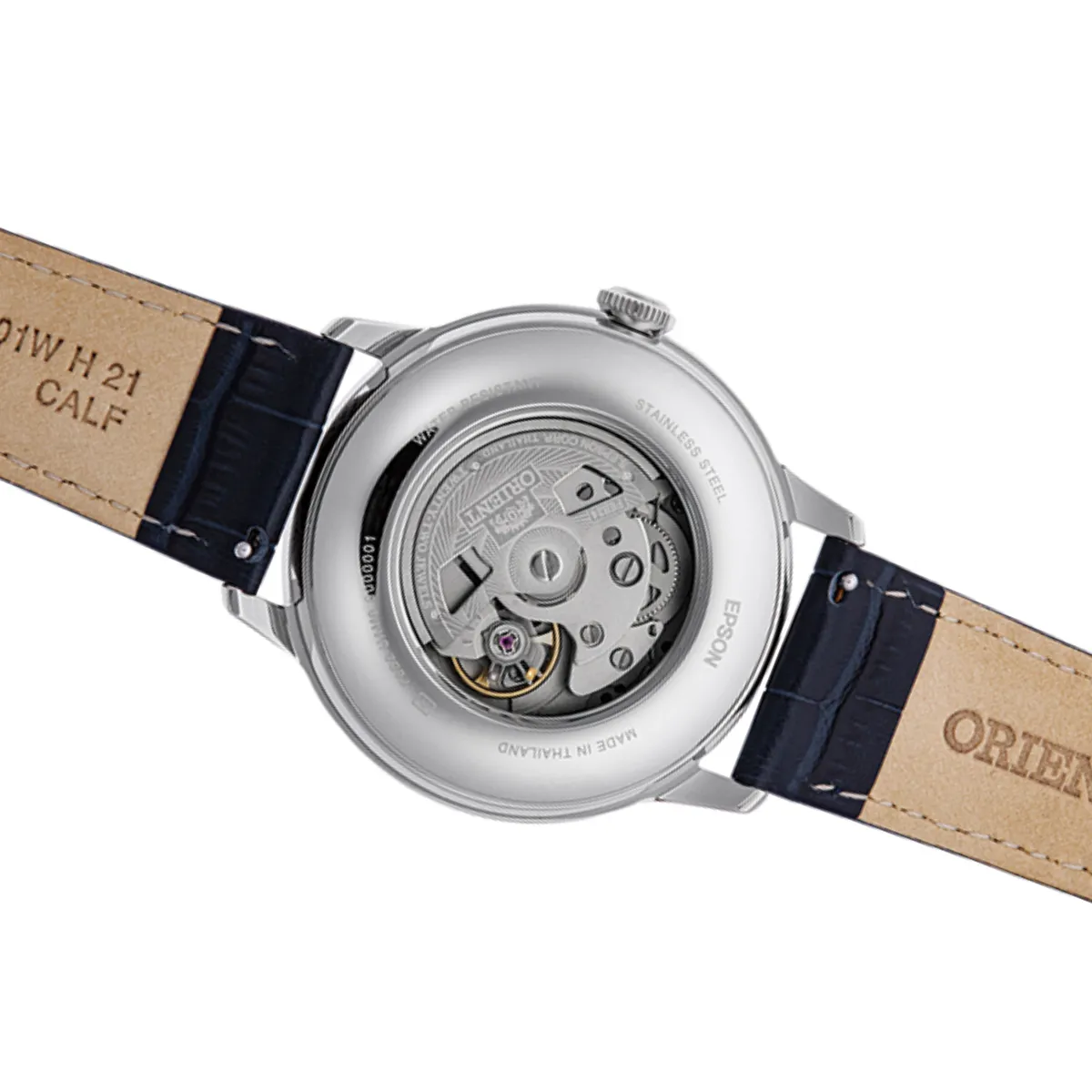 Orient RA-AK0806L Bambino Sun Moon 75th Anniversary Automatic Mens Leather Watch