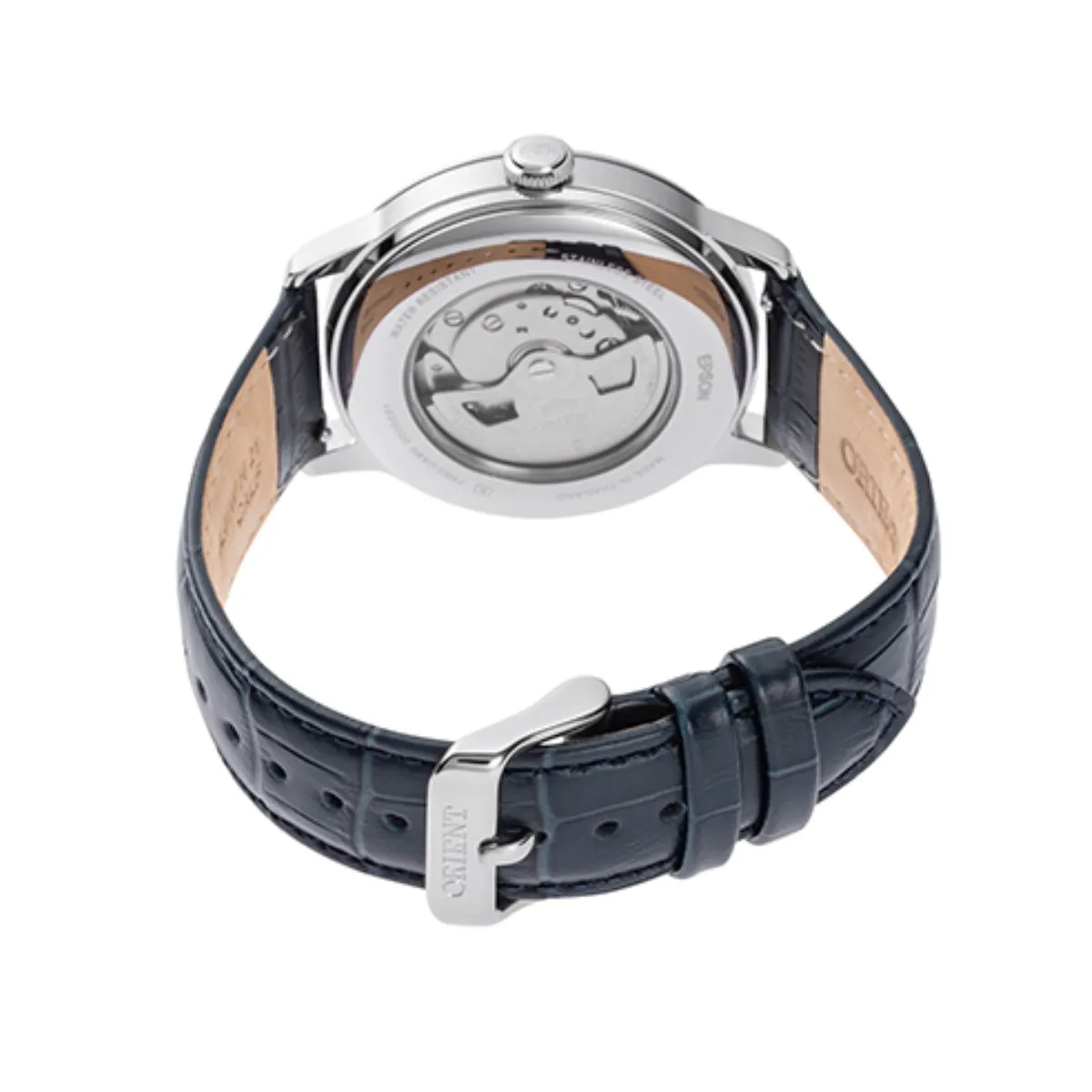 Orient RA-AK0806L Bambino Sun Moon 75th Anniversary Automatic Mens Leather Watch