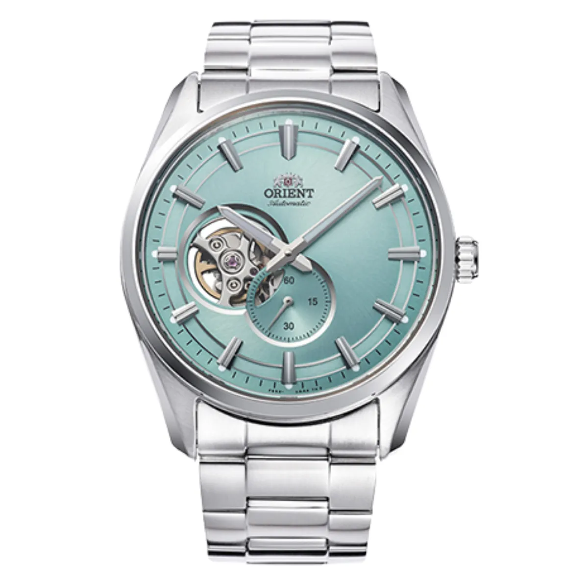 Orient RA-AR0009L Classic Contemporary Light Blue Open Heart Dial Automatic Watch