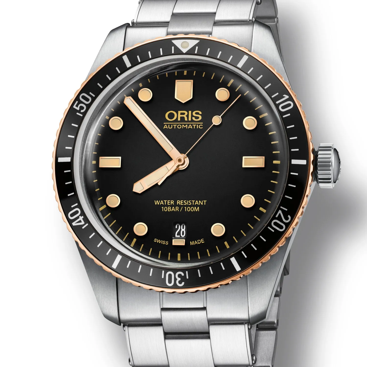 Oris Divers Sixty-Five Automatic Black Dial Watch with Bronze Top Ring