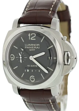 Panerai Luminor 1950 Acciaio PAM270 10 Days GMT Mens Watch
