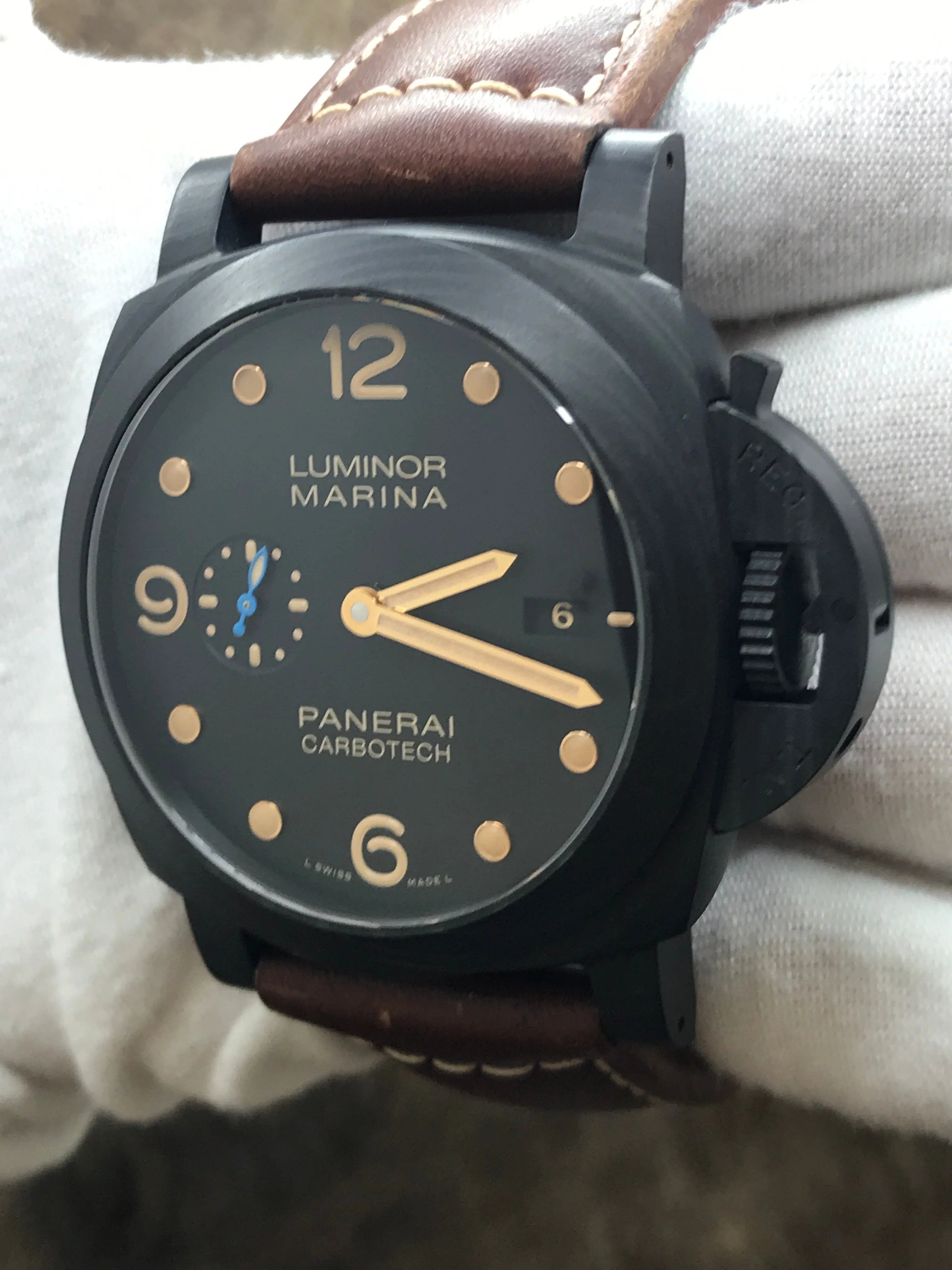 Panerai Luminor 1950 PAM00661 Black Dial Automatic Men's Watch