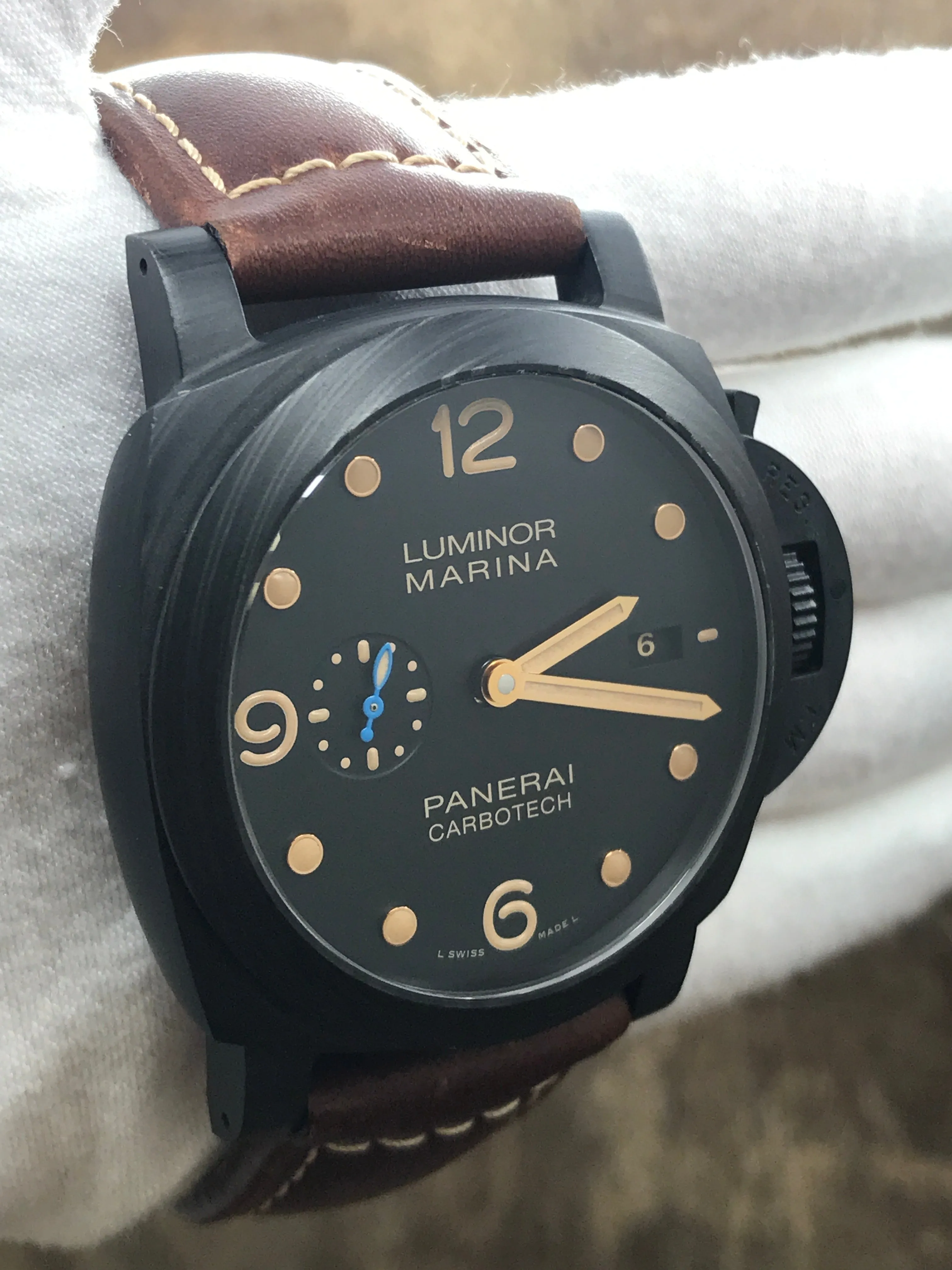 Panerai Luminor 1950 PAM00661 Black Dial Automatic Men's Watch