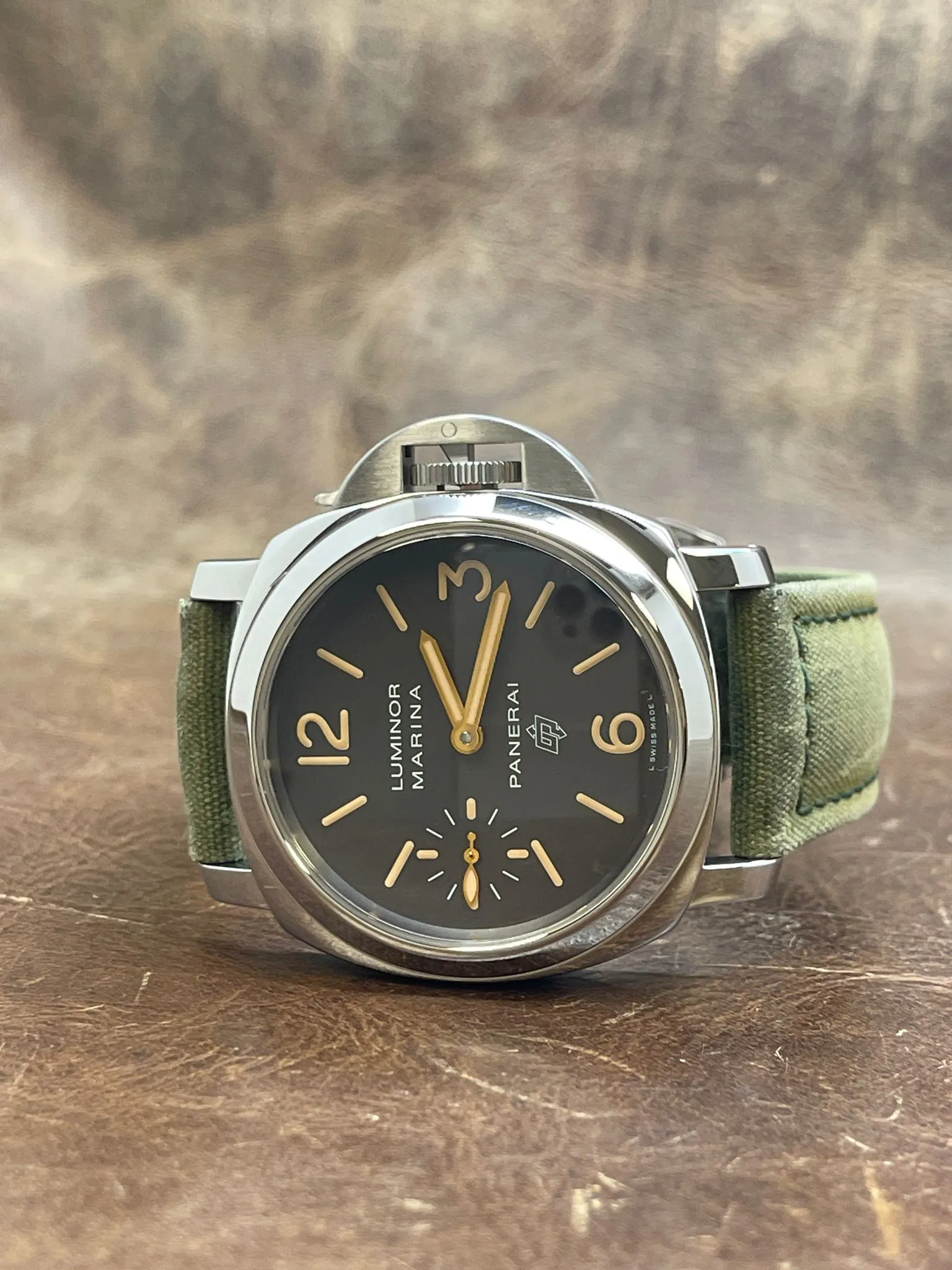 Panerai Luminor Marina PAM00632 Black Dial Manual Wind Men's Watch