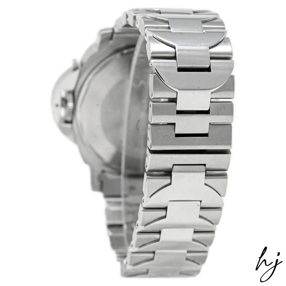 Panerai Men's Luminor Marina Stainless Steel 40mm Blue Stick & Arabic Numeral Dial Watch Reference #: PAM00120